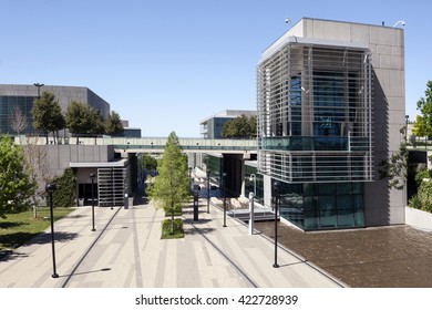 FORT WORTH, USA - APR 6, 2016: Tarrant County College Trinity River East Campus In Fort Worth. Texas, United States