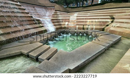 Fort Worth water garden fountain