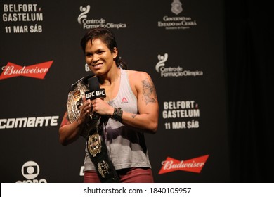 Fortaleza, Ceará, Brazil, March 11, 2017. UFC Fight Night: Belfort Vs. Gastelum. Amanda Nunes.