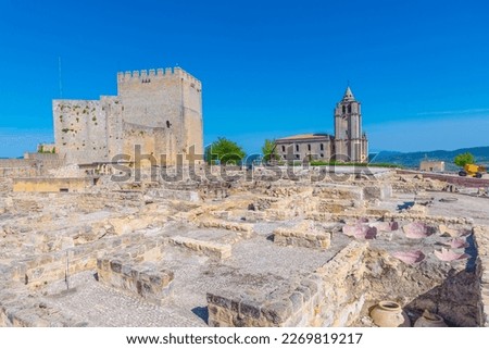 Fortaleza de la Mota at Alcala la Real town in Spain