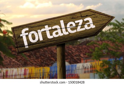 Fortaleza Wooden Sign, Brazil