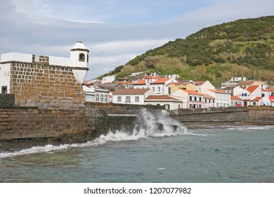 Forte De São Sebastião On Waterfront, Horta, Faial Island, Azores, Portugal