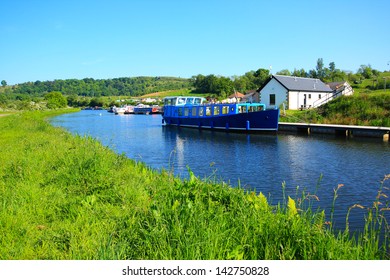 Forth And Clyde Canal In Scotland In Spring