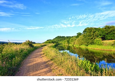 Forth And Clyde Canal, Walking Path, Scotland