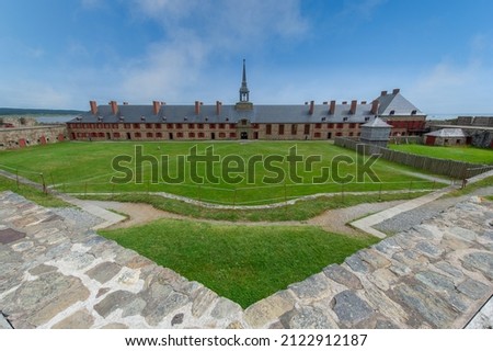 Fortress of Louisbourg, the main building, Cape Breton Island - Nova Scotia. National Historic site of Canada