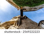 Fortress Pernstein close to Bnro on a autumn blue sky day, Czech Republic