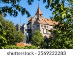 Fortress Pernstein close to Bnro on a autumn blue sky day, Czech Republic