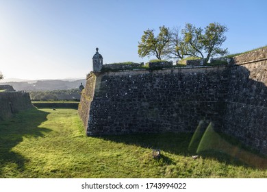 Fortress Wall Of Valença Do Minho, Portugal, Europe.