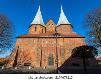 A Fortress-like Brick Gothic Church In Bardowick, Germany