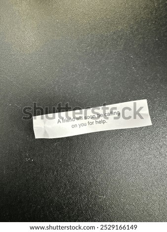 Fortune from a Fortune Cookie