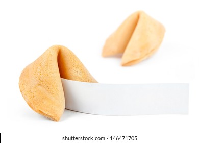 Fortune Cookie with Blank Message 
