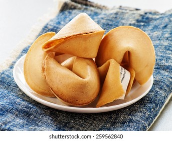 The Fortune Cookie On Plate