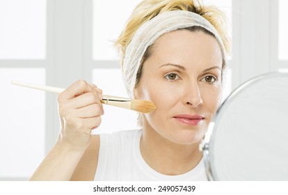 Forty Years Woman And Make Up