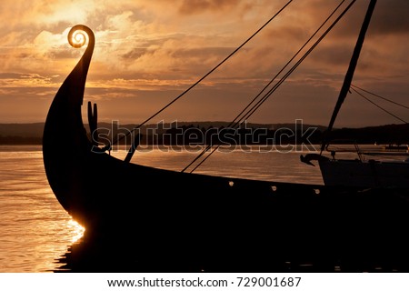 Forward part of a Viking ship