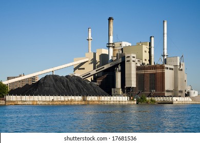 Fossil Fuel Coal Burning Electrical Power Plant