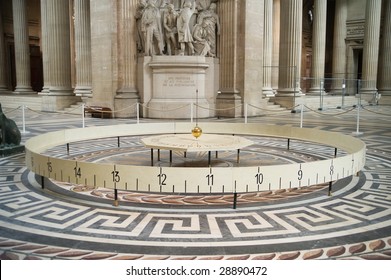 Foucault Pendulum In Pantheon, Paris