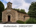  Foujita Chapel in Reims, France, designed by the artist Tsuguharu Foujita. The chapel is famous for the frescos he painted in the interior.
