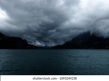 Foul Weather On Lake Lucerne