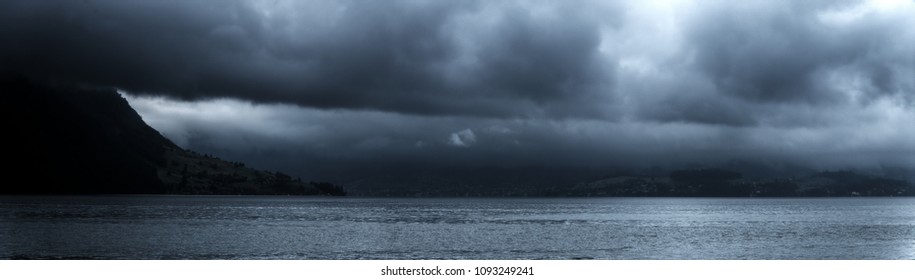 Foul Weather On Lake Lucerne