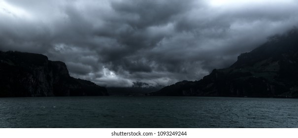 Foul Weather On Lake Lucerne