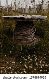 Found object, spool of rope