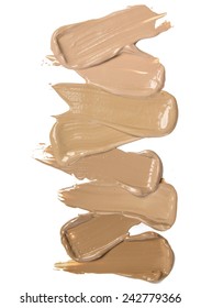 Foundation Makeup Shades Smears Samples 