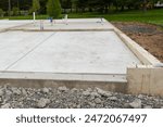 foundation of a new house modern ground building