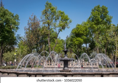 Fountain In Alameda Central, Mexico City