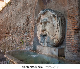 Fountain In Aventine Hill, Rome, Italy