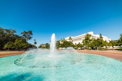 Fountain In Balboa Park, San Diego. California, USA