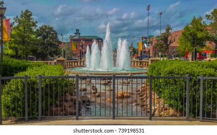 Fountain in Brick town, Oklahoma