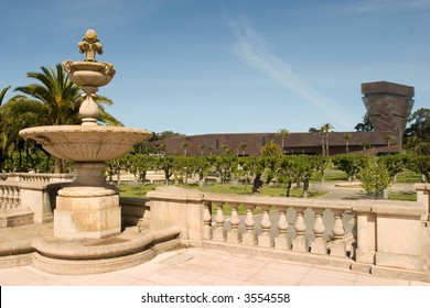 Fountain By The M.H. De Young Memorial Museum