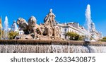 The Fountain of Cybele, Fuente de Cibeles, or simply, La Cibeles, is a neoclassical fountain in Madrid.. Madrid, Comunidad de Madrid, Spain, Europe