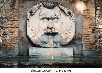 Fountain At The Entrance To The Orange Garden, Rome