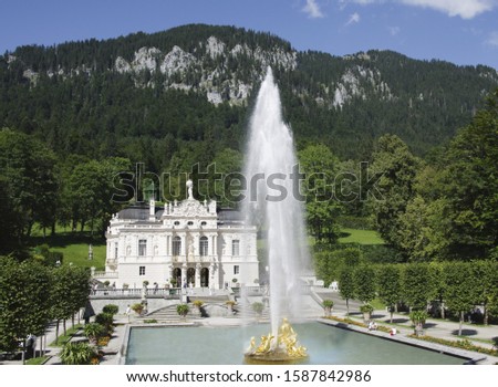 Similar – Fountain in front of school building