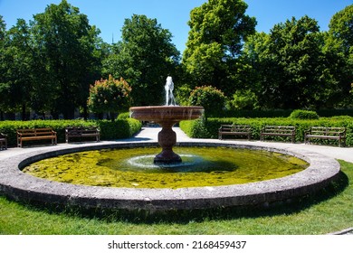 Fountain In The Hofgarten, Tourist Hotspot, Munich