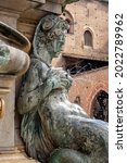 The Fountain of Neptune (Italian: Fontana di Nettuno) is a monumental civic fountain located in the eponymous square, Piazza del Nettuno, next to Piazza Maggiore, in Bologna, Italy