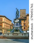 The Fountain of Neptune is a monumental fountain located in the eponymous square, Piazza del Nettuno, next to Piazza Maggiore, in Bologna, Italy