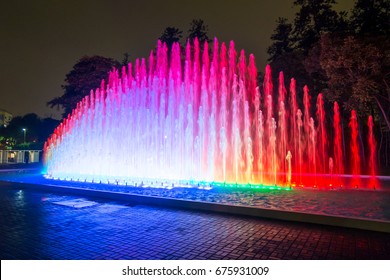 The Fountain Park In Lima.