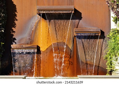 Fountain In The Park At Motril ,spain