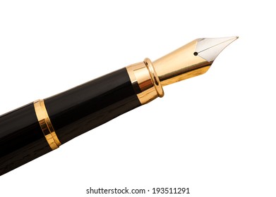 Fountain Pen  Isolated On White