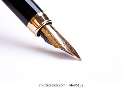 Fountain Pen Isolated On White Background