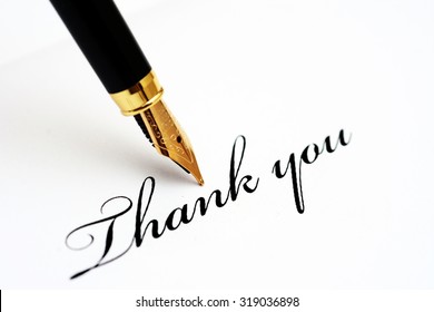 1,090 Fountain Pen Thank Writing You Images, Stock Photos & Vectors ...