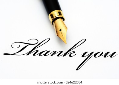 1,090 Fountain Pen Thank Writing You Images, Stock Photos & Vectors ...