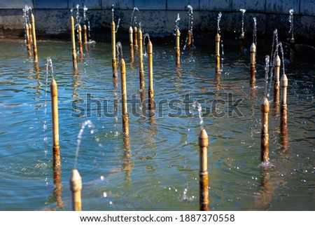 Similar – Steg im Teich Erholung