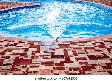 Fountain In The Pool