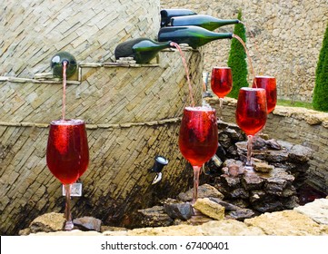 Fountain Of Red Wine