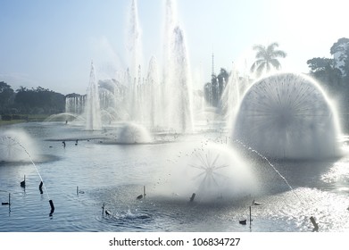 Fountain At A Rizal Park, Malate, Metro Manila