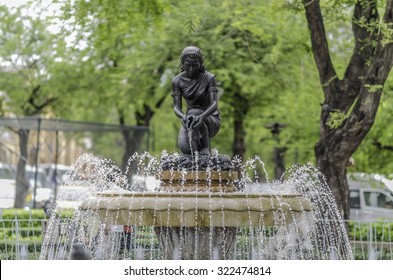 The Fountain At Sanam Luang, Bangkok, Thailand.