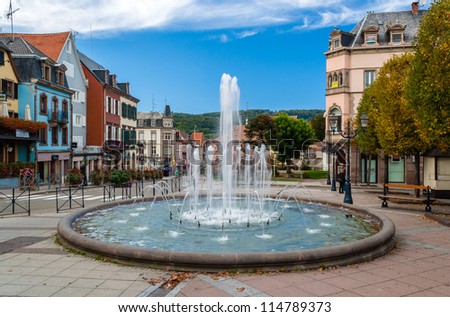 Fountain in Saverne, Alsase, France